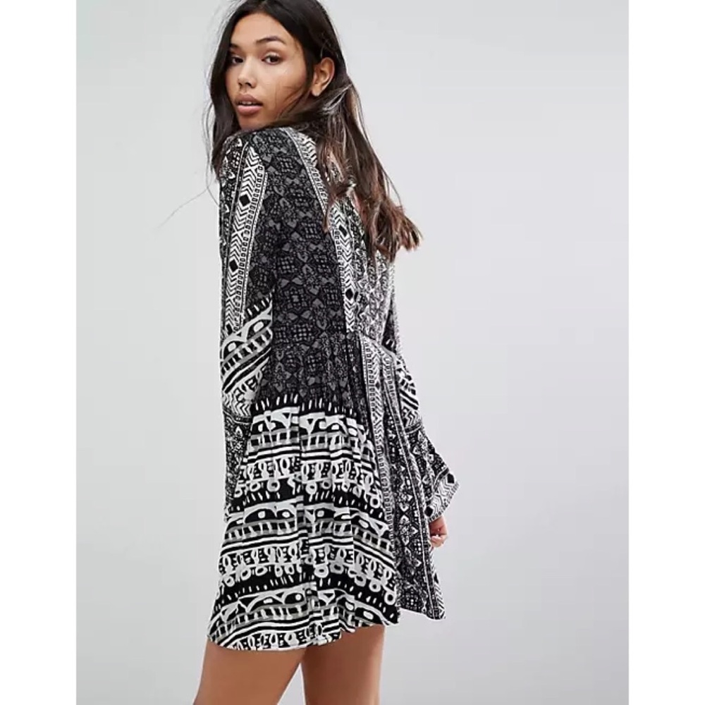 Free People Tegan Border Printed Mini Dress - Picture 3 of 13